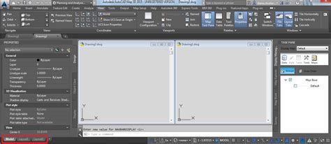 Model And Layout Tab Location In Autocad 2015 Products