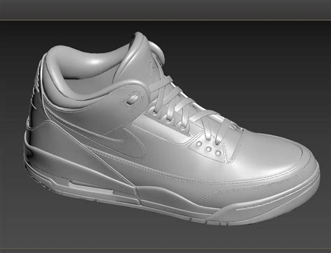 Sneaker Nike Air Jordan 3 3d Model Cgtrader