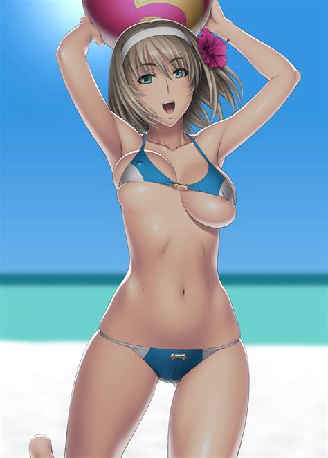 Kansuke Cassandra Alexandra Soul Calibur Girl Areola Slip Ball Beach Beachball Bikini