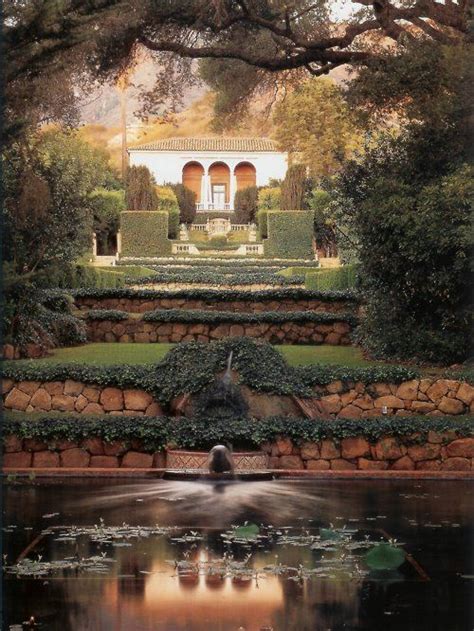 The Garden At Las Tejas In Montecito California Designed