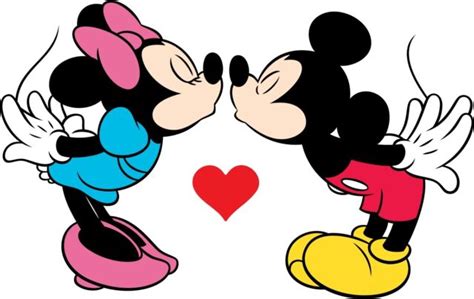 Mickey And Minnie Mouse First Kiss 4 Sticker Decal Ebay