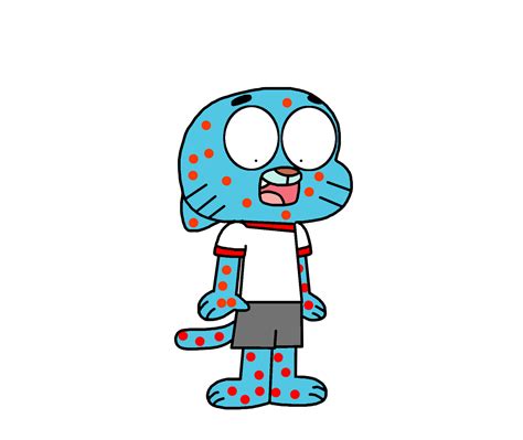 gumball gets measles by marcospower1996 on deviantart
