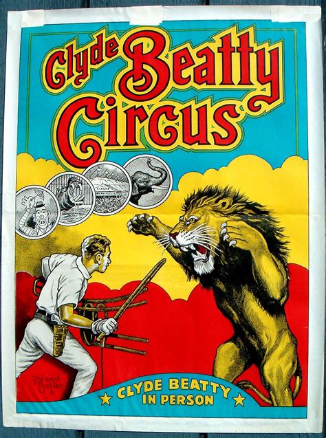 The Balloon Man Clyde Beatty Circus Posters 1958 From Richard Reynolds