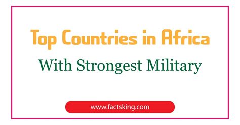 Top 5 Countries In Africa With Strongest Military