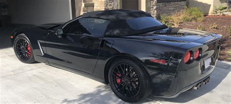 Fits Corvette C6 Zr1 Rims Cv08b Satin Black Corvette Wheels 19x1018x8