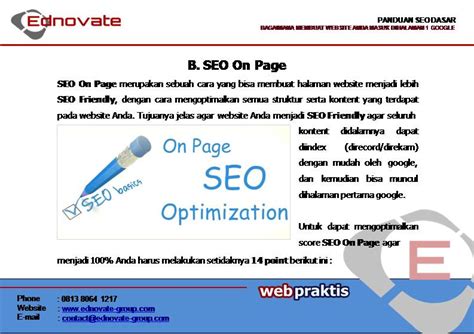 Many popular books are available with google book. Ebook Panduan SEO untuk pemula - SAS Digital Media