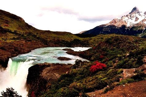 Salto Grande Waterfall In Torres Del Paine Np Chile Katrina Robbins