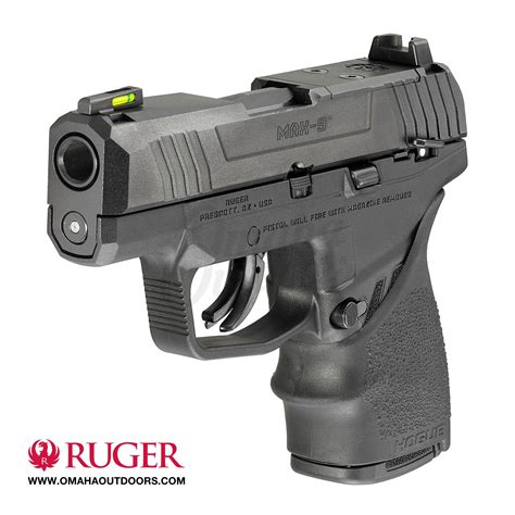 Ruger Max 9 Optic Ready Pistol 10 Rd 9mm Ma Compliant Omaha Outdoors