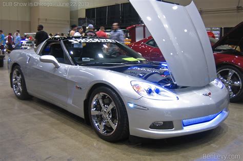 Silver C6 Corvette With Shockwave