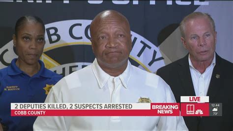 Cobb County Sheriff Gives Update On Suspects Accused Of Killing 2