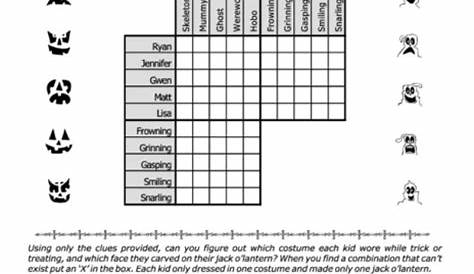 Free Printable Logic Puzzle Worksheets - Printable Crossword Puzzles