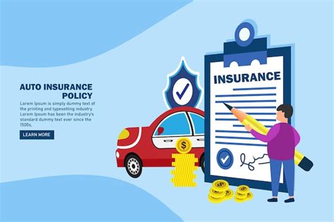 Premium Vector Car Insurance Landing Page Concept