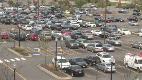 Busy Parking Lot Stock Footage Video 91438 Shutterstock