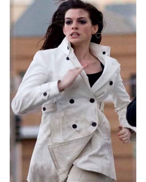 Anne Hathaway Get Smart White Leather Jacket