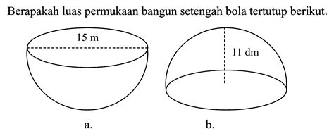 Berapakah Luas Permukaan Bangun Setengah Bola Tertutup Be