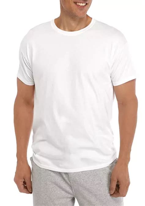 Hanes® Big And Tall White Crew Neck T Shirts Belk