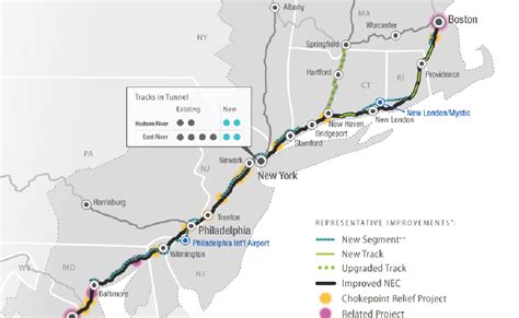 Amtrak Northeast Regional Route Map