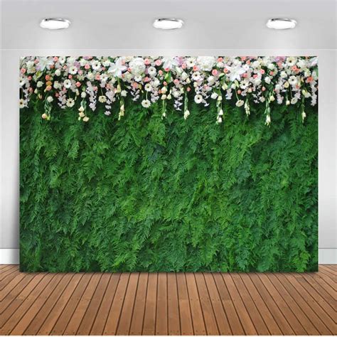 Green Grass Backdrop Wedding Bridal Shower Flower Background For