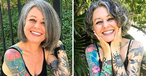 58 Year Old Woman With Tattoos Criticized For “dressing Up Like A Teenager”
