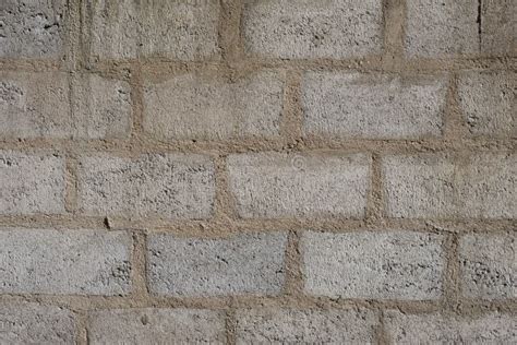 Concrete Cinder Block Wall Background Texture Stock Photo Image Of