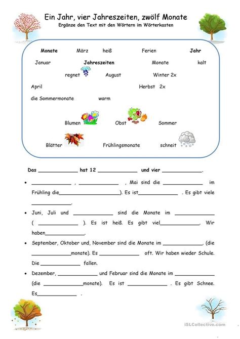 Definition, rechtschreibung, synonyme und grammatik von 'jahreszeit' auf duden online nachschlagen. 18 Dehnungs H Arbeitsblatt | Jahreszeiten arbeitsblatt ...