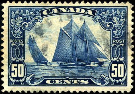stamp canada 1929 50c bluenose canadian history ehx