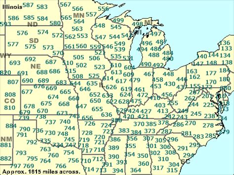 Illinois Zip Codes Map List Counties And Cities