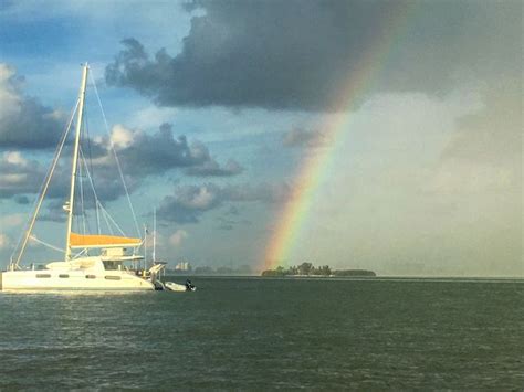 Sail Into The Rainbow Sailing Sailing Catamaran Catamaran