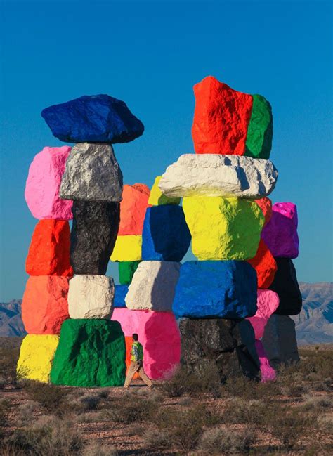 Stacks Of Colorful Rocks Have Appeared In The Desert Near Las Vegas