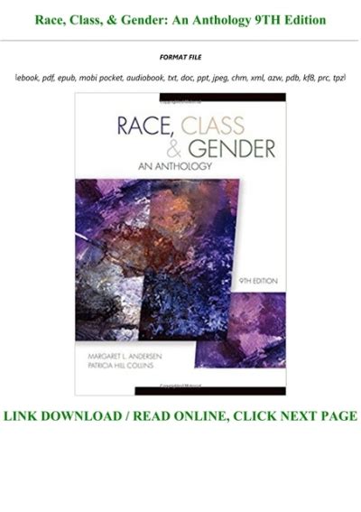 Download [pdf] Race Class And Gender An Anthology 9th Edition Full Pages