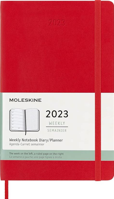 moleskine weekly planner 2023 12 month weekly diary weekly planner and notebook soft cover