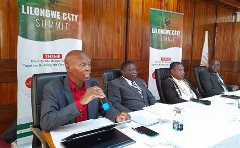 Briefing The Media About Lilongwe City Summit Lilongwe City Council