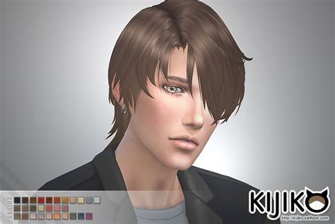 Kijiko Sims Gloomy Bangs Hair For Him Sims 4 Hairs Sims 4 Hair