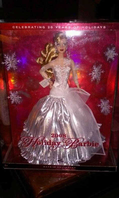 2008 Holiday Barbie Collector Doll Celebrating 20 Years Of Holidays In Package Holiday Barbie