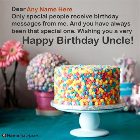 Say Happy Birthday Uncle With Name And Photo