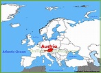 Where Is Austria Located On The World Map – Map Vector