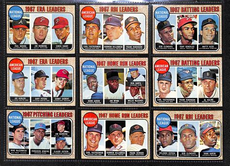The 1968 topps football card set includes 219 standard size cards, which measure 2½ by 3½. Lot Detail - Lot Of 85 1968 & 1969 Topps Star Baseball Cards