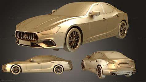 Vehicles Maserati Ghibli Hybrid CARS D Stl Model For CNC