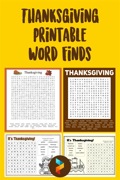10 Best Free Thanksgiving Printable Word Finds Pdf For Free At Printablee