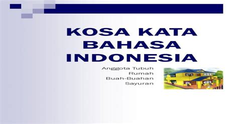 Kosa Kata Bahasa Indonesia - [PDF Document]