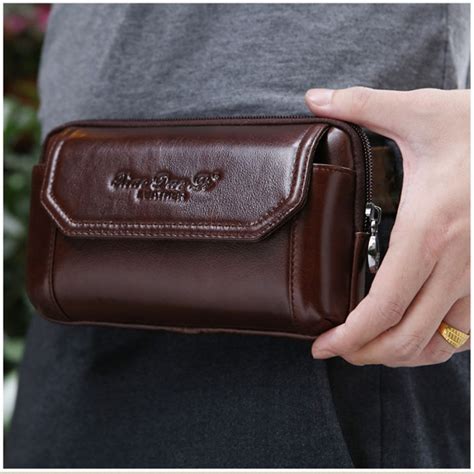 Mens Leather Cell Phone Wallet