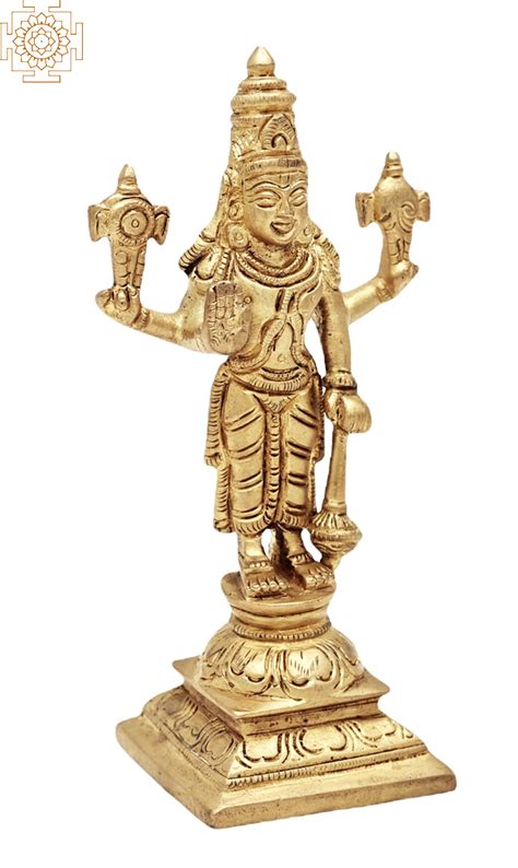 6 Standing Bhagwan Vishnu Handmade Lord Vishnu Lord Narayana