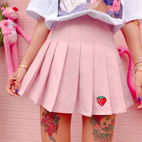 Aesthetic Cute Egirl School Skirt Harajuku Fashion