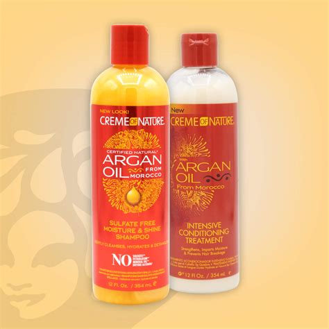 Creme Of Nature Argan Oil Shampoo And Conditioner Bundle Afrodrops