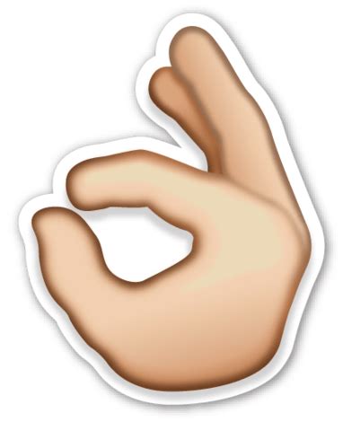 Télécharger Emoji OK des doigts PNG transparent StickPNG
