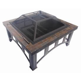 All our products come with a manufacturer warranty from renowned hearth and patio brands Shop Garden Treasures 30-in W Rubbed Bronze Steel Wood ...