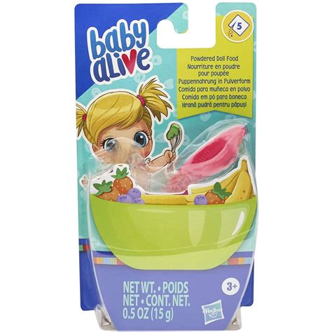 Hasbro Baby Alive Powdered Doll Food Refill Includes 5 Doll Food