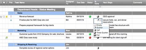 Meeting Action Items Tracker Template Smartsheet Project Management