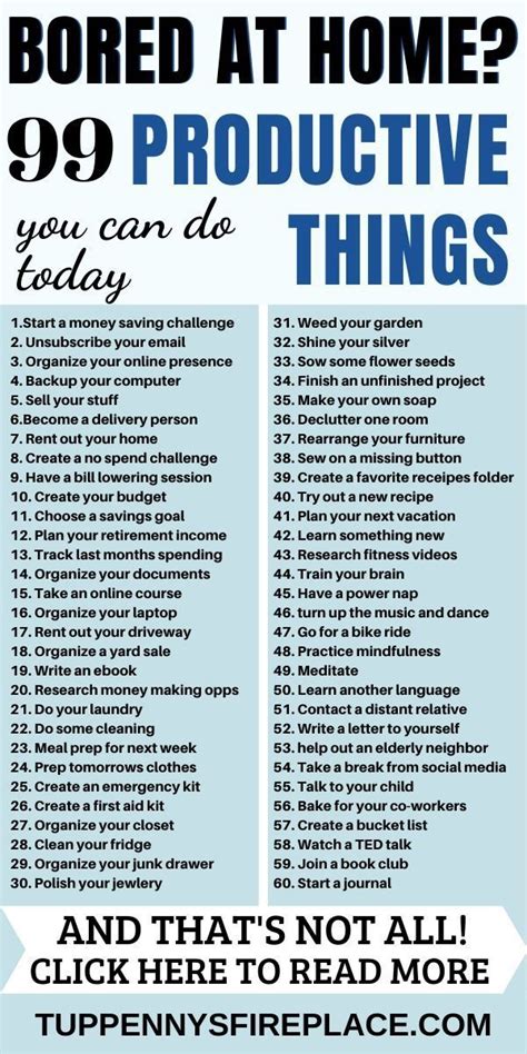 99 productive things to do with no money and have fun productive things to do what to do