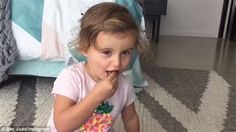 Rebecca Judd Catches Her Daughter Billie Helping Herself To Easter Eggs